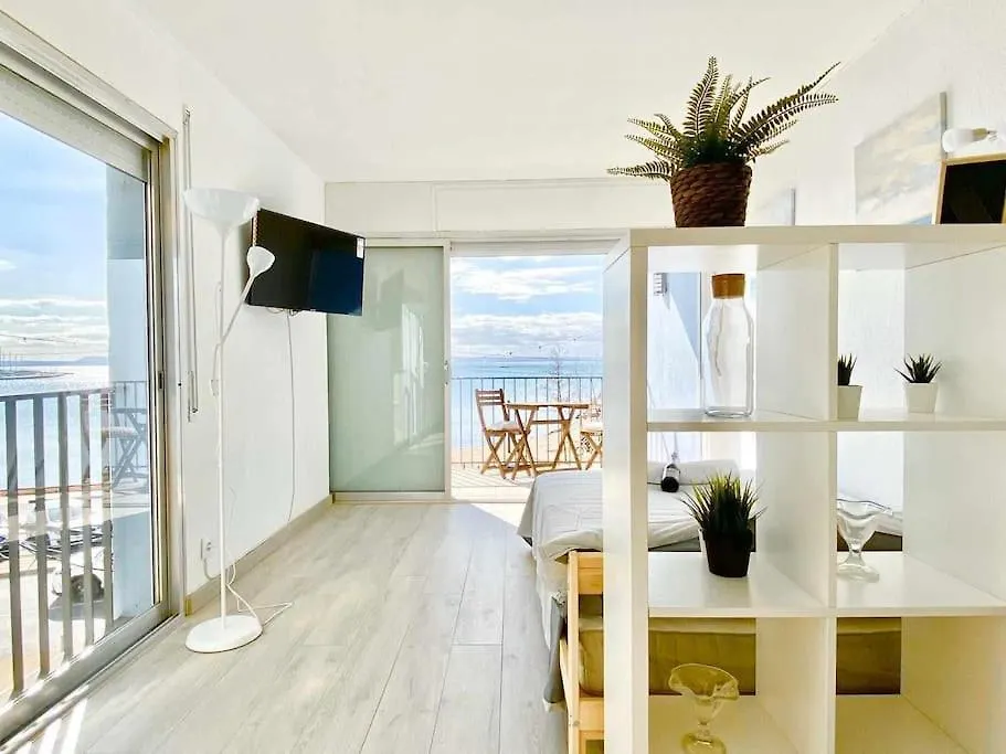 Estudio Frente Al Mar En Roses Con Terraza
