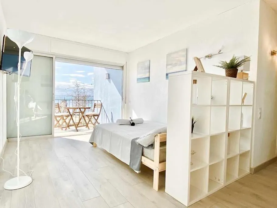 아파트 Estudio Frente Al Mar En Roses Con Terraza